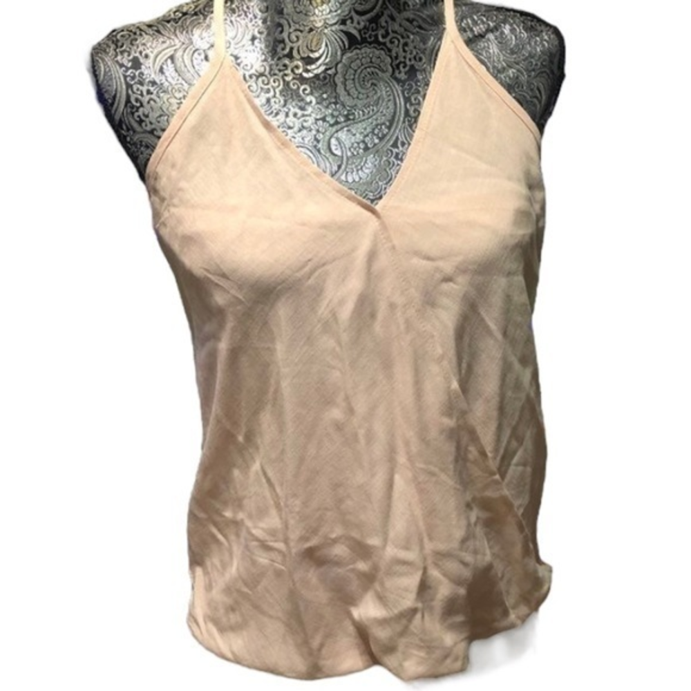 Final Touch Pale pink racerback‎ rayon blouse